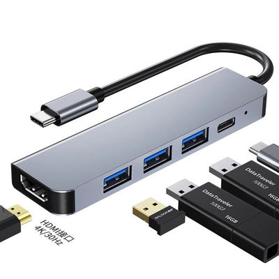 Hdmiのラップトップのための5in1ドッキング・ステーションのDisplayport Usbのハブ